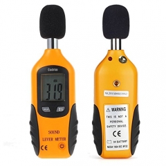 Cadrim Digital Sound Level Meter with Max/Min Hold Sound Measure 9V Battery Included