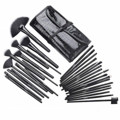 Cadrim  Makeup Brush Set for Women with Bagse (32pcs Black)